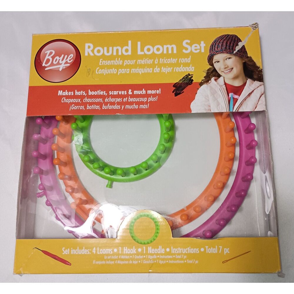BOYE: Round Loom Set - 3 Looms and 1 Needle (Set is not Complete)
